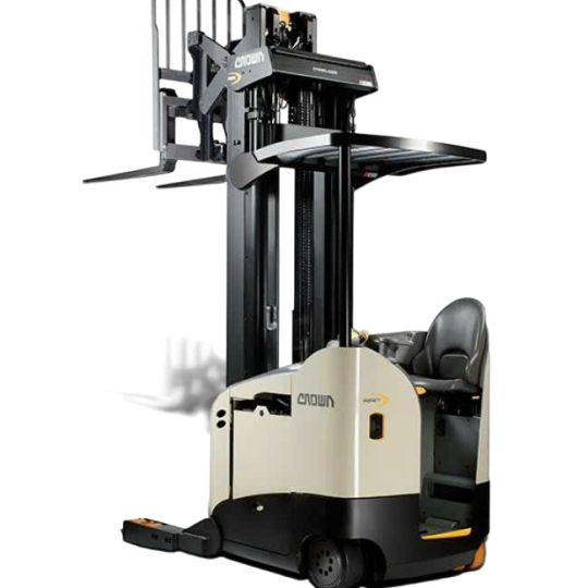 Xe nâng điện Crown RR cho giá kệ
