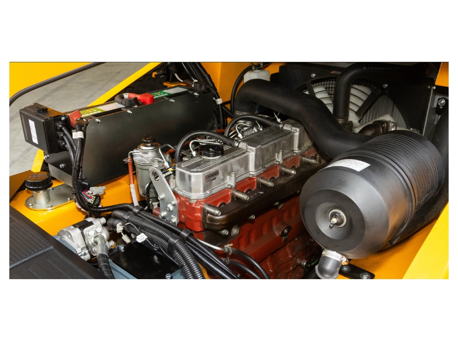 Khoang động cơ xe nâng dầu 5 tấn Hyundai Trung Quốc