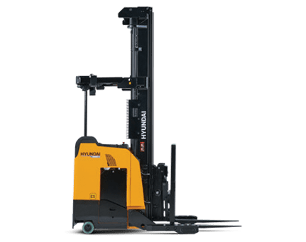 Xe nâng BRP Hyundai cho giá kệ double deep