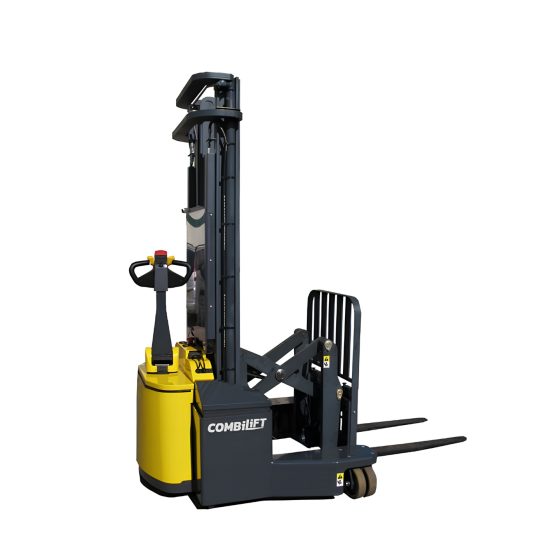 Xe nâng tay điện Combilift WR4 dắt lái cho kho hẹp có hàng dài rộng