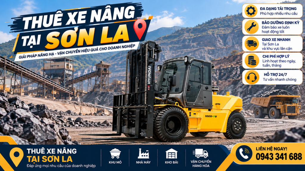 cho thuê các loại xe nâng tại Sơn La