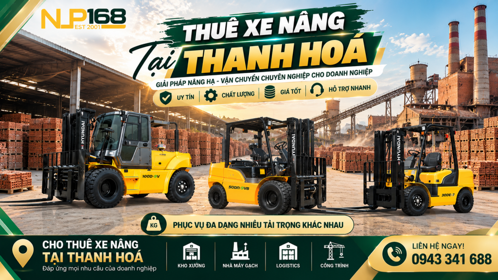 cho thuê các loại xe nâng tại Thanh Hoá xe nâng dầu xe nâng điện xe nâng Reach Truck